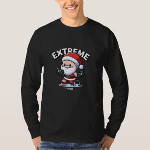 Christmas Extreme Funny Fitness Men Women Gym T-Shirt