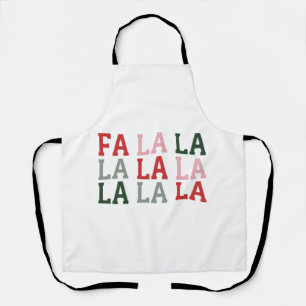 Christmas Fa La La La La Holiday Xmas Funny Apron
