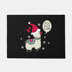 Christmas Fa la la la Lama gift Doormat