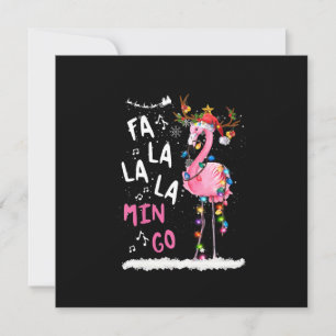 Christmas - Fa-La-La Mingo Flamingo With Christmas Invitation