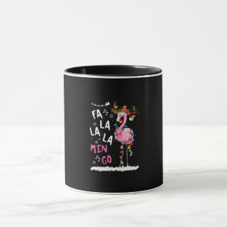 Christmas - Fa-La-La Mingo Flamingo With Christmas Mug