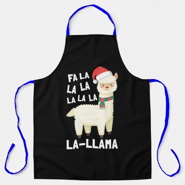 Christmas Fa La Llama Essential Apron (Front)