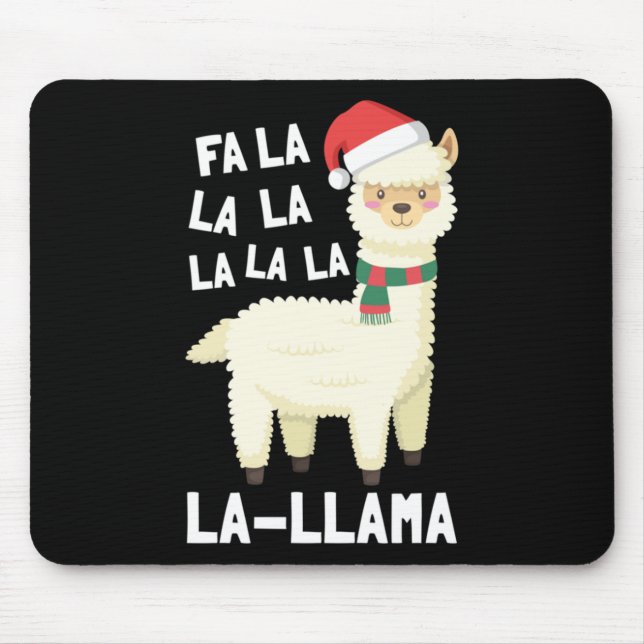 Christmas Fa La Llama Essential Mouse Pad (Front)