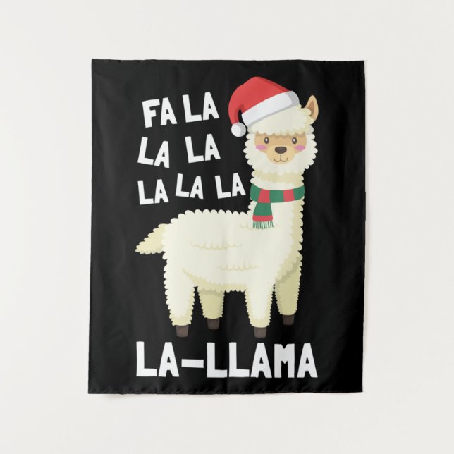 Christmas Fa La Llama Essential Tapestry (Front)