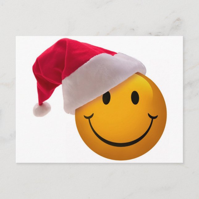 Christmas Face Holiday Postcard (Front)