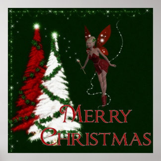 Christmas Faerie 3 - Merry Christmas Print