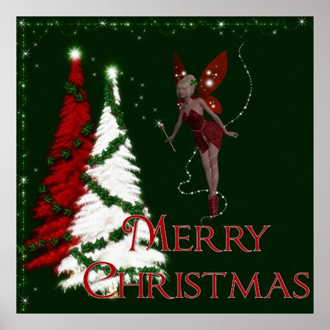 Christmas Faerie 3 - Merry Christmas Print (Front)