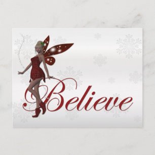 Christmas Faerie Believe 3 - Holiday Postcard