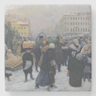 Christmas Fair Stone Coaster