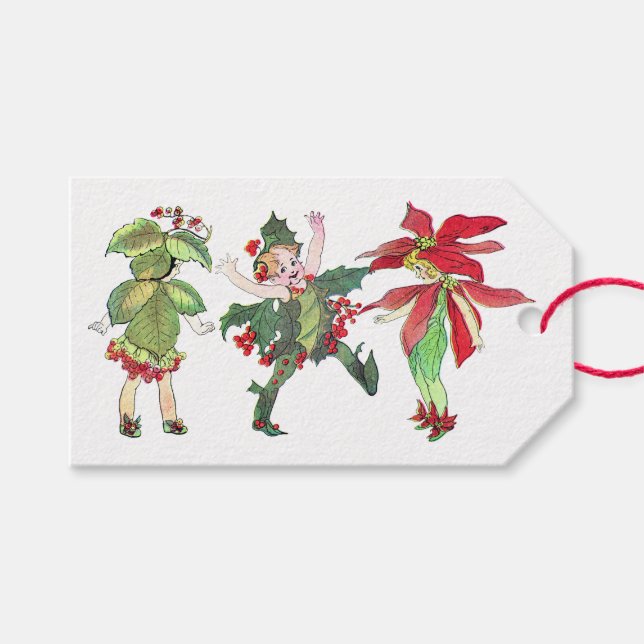 Christmas Fairies Gift Tags (Front (Horizontal))