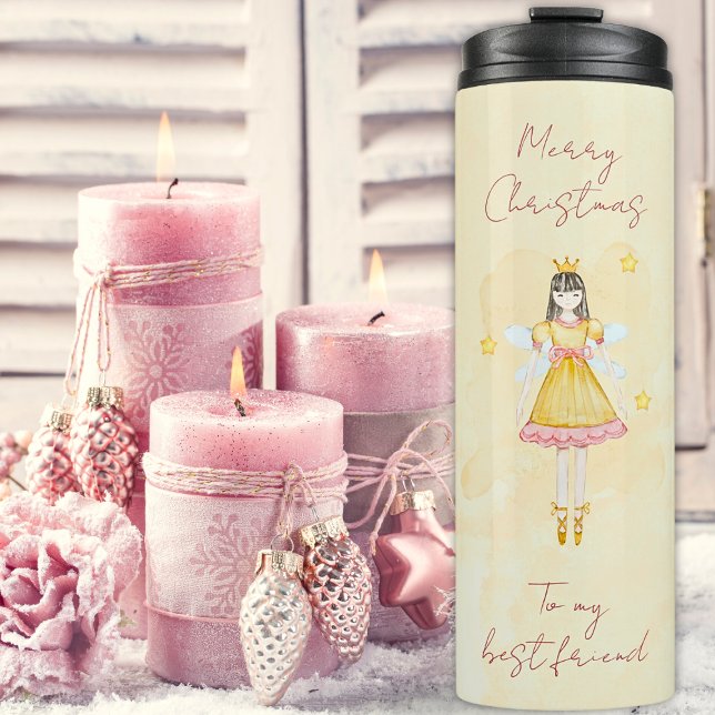 Christmas Fairy 6 Photo Girl Thermal Tumbler (Creator Uploaded)