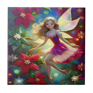 Christmas Fairy Collection - Ash Blonde Hair Ceramic Tile