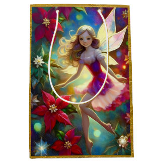 Christmas Fairy Collection - Ash Blonde Hair Medium Gift Bag