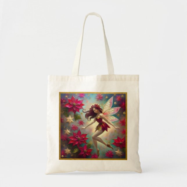 Christmas Fairy Collection - Auburn Hair Tote Bag (Front)