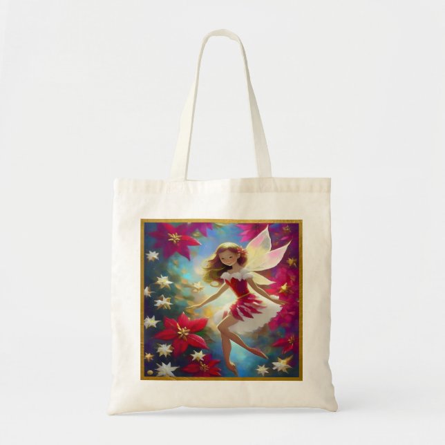 Christmas Fairy Collection - Copper Ginger Hair Tote Bag (Front)