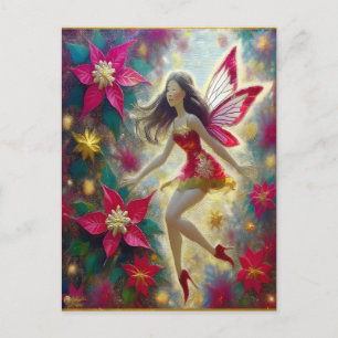 Christmas Fairy Collection - Dark Brown Hair Postcard