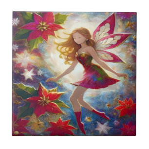 Christmas Fairy Collection - Ginger Hair Ceramic Tile