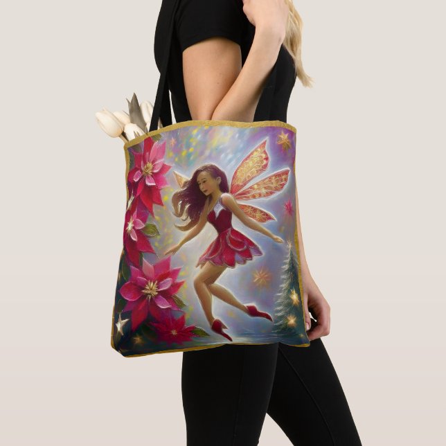 Christmas Fairy Collection - Light Auburn Hair Tote Bag (Close Up)