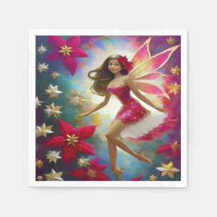 Christmas Fairy Collection - Light Brown Hair Napkin