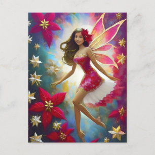 Christmas Fairy Collection - Light Brown Hair Postcard