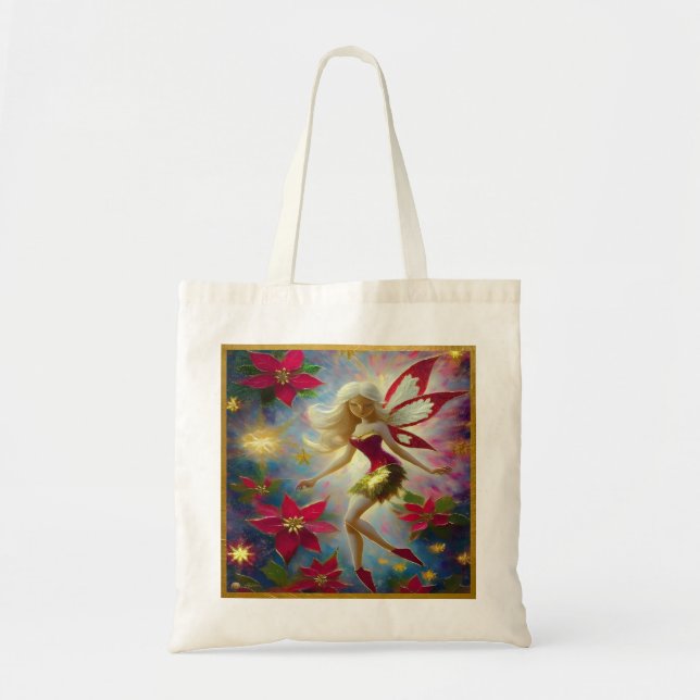 Christmas Fairy Collection - Platinum Blonde Hair Tote Bag (Front)
