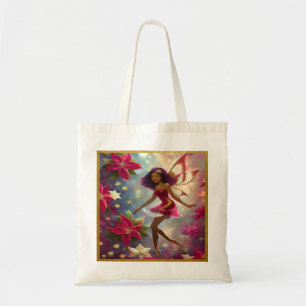 Christmas Fairy Collection Plum Tint Natural Hair Tote Bag