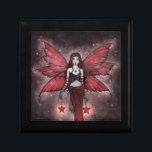 Christmas Fairy Gift Box<br><div class="desc">"Crimson Fairy" © Molly Harrison  From the Fantasy Art of Molly Harrison,  www.mollyharrisonart.com.  For information please see my website.  Original art is sold on Etsy and eBay and my fan page is on Facebook.  Thanks for looking!</div>