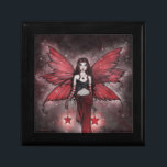 Christmas Fairy Gift Box<br><div class="desc">"Crimson Fairy" © Molly Harrison From the Fantasy Art of Molly Harrison, www.mollyharrisonart.com. For information please see my website. Original art is sold on Etsy and eBay and my fan page is on Facebook. Thanks for looking!</div>