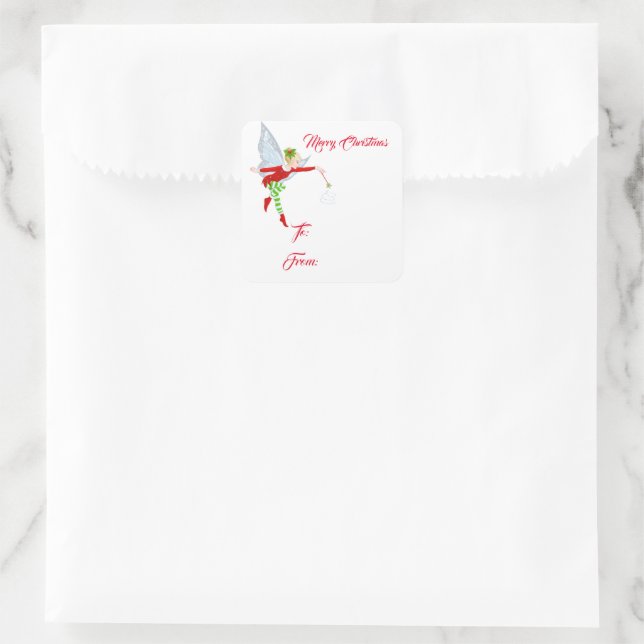 Christmas Fairy Gift Tag Stickers (Bag)