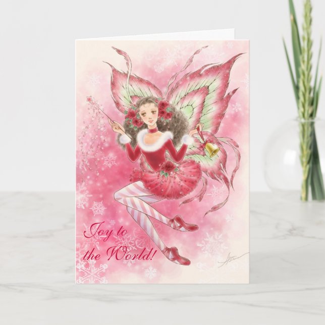 Christmas Fairy Greeting Card (Front)