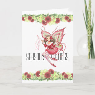 Christmas Fairy Holiday Greeting Card