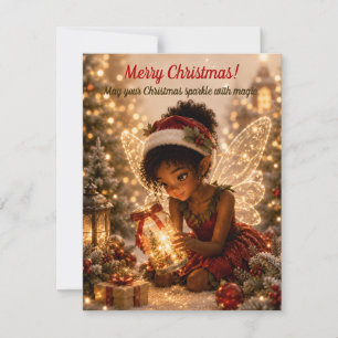 Christmas Fairy Holiday - Magical Greeting card