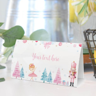 Christmas Fairy Nutcracker Birthday Place Card