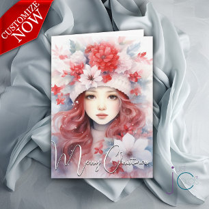 Christmas Fairy of the Flowers Card