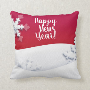 Christmas Fairy Tale. Fantasy Snowy Forest Cushion