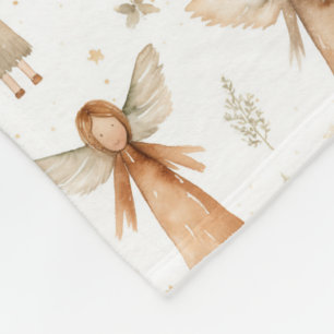 Christmas Fairytale Cosy Blanket Gold Neutrals