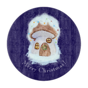 Christmas Fairytale House Cutting Board
