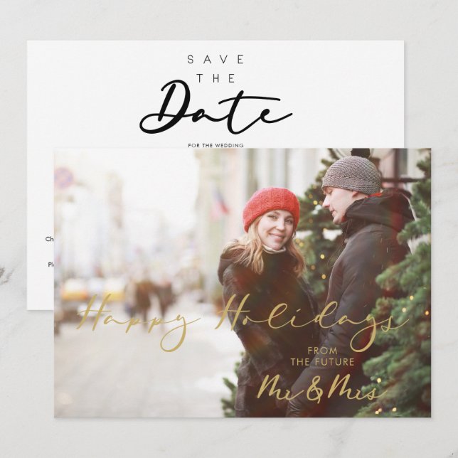 Christmas Fake Golden Future Mr & Mrs Christmas (Front/Back)