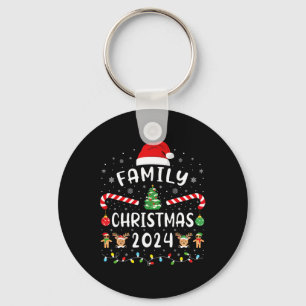 Christmas Family 2024 Elf Squad Santa Xmas Holiday Key Ring