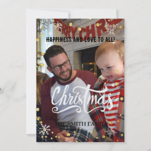 Christmas family, baby Santa Claus Holiday Card
