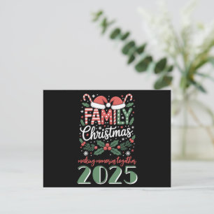 Christmas: Family Christmas 2025 Matching Outfit Holiday Postcard