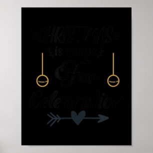 Christmas Family Costume With Quote Graphic Happy Poster