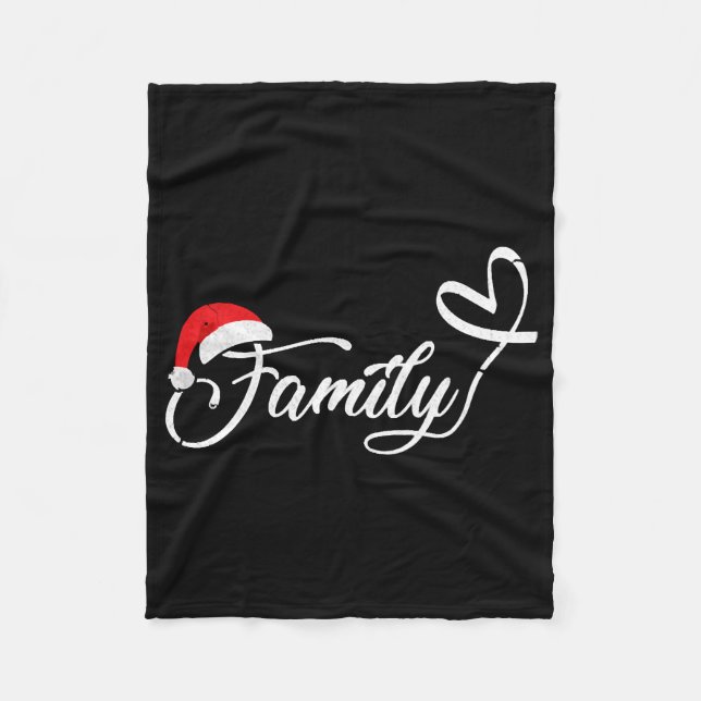 Christmas Family  Fleece Blanket (Front)