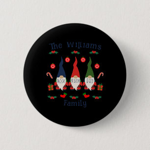 Christmas Family Gnomes Cute And Funny T Shirt 6 Cm Round Badge