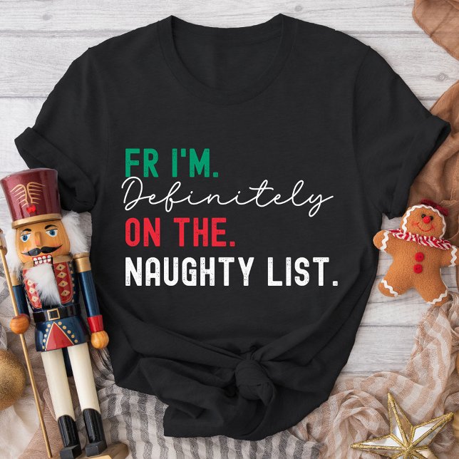 Christmas Family Matching Funny Naughty List Gen Z T-Shirt (Creator Uploaded)
