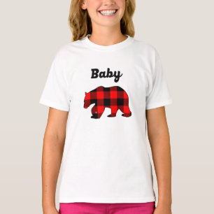 Christmas Family Matching Pajamas Bear Baby T-Shirt