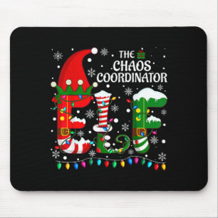 Christmas Family Matching Pajamas Chaos Coordinato Mouse Pad