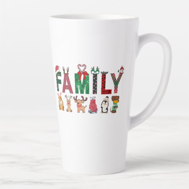 Christmas Family Matching Shirts | holiday family  Latte Mug (Right)