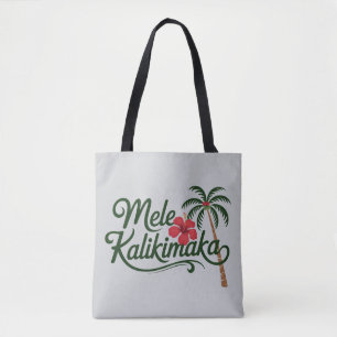 Christmas Family Mele Kalikimaka Hawaii Beach  Tote Bag