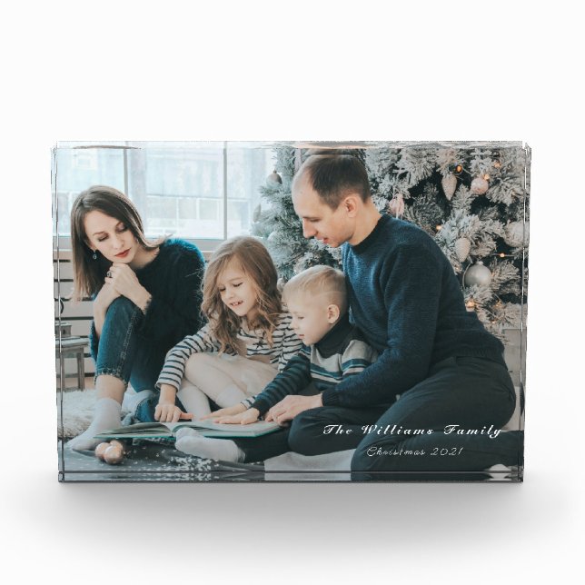 Christmas Family Memories Photo Block (Front)